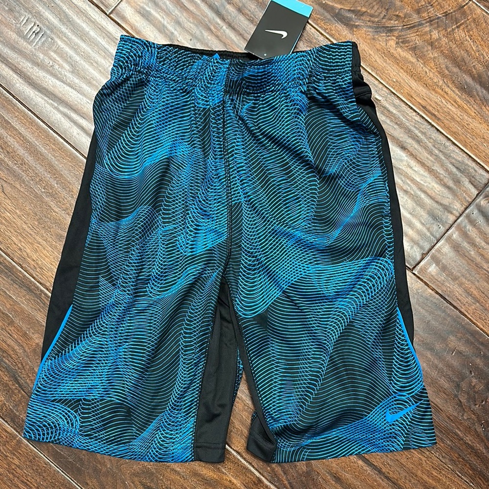 Nike Blue and Black Dri-fit Athletic Shorts Sz L